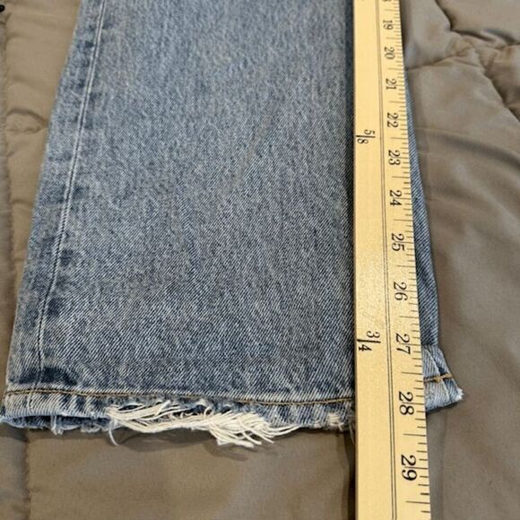 AGOLDE 90's Jean Loose Fit Distressed Button Fly Medium Wash Size 29 - Picture 12 of 14